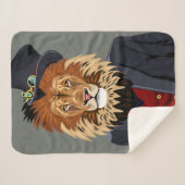 Couverture Sherpa Lion chic (Devant (Horizontal))