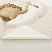 Couverture Sherpa Lion couché (3/4)