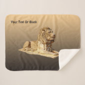 Couverture Sherpa Lion de pierre (Devant (Horizontal))