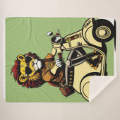 Couverture Sherpa Lion Sherpa Blanket (Devant (Horizontal))