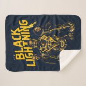 Couverture Sherpa Lit - Feu Noir (Devant (Horizontal))