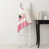 Couverture Sherpa Little Ballerina Pink Ballet Girls Nom (En situation)