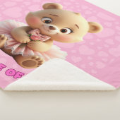 Couverture Sherpa Little Bundle of Love – Cute Baby Bear in Tutu Des (3/4)