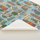 Couverture Sherpa little city houses pattern (3/4)
