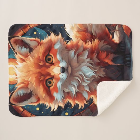 Couverture Sherpa Little Fox (Devant (Horizontal))