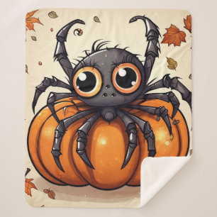 Couverture Sherpa Little Halloween Spider