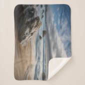 Couverture Sherpa Littoral | Stormy Big Sur, Californie (Devant)