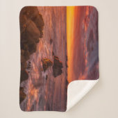 Couverture Sherpa Littoral | Sunset Pacific Grove Carmel California (Devant)