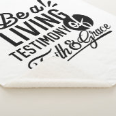 Couverture Sherpa Living Testimony Bible Quote Christian Motivation (3/4)