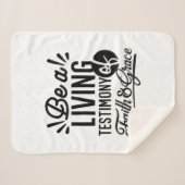 Couverture Sherpa Living Testimony Bible Quote Christian Motivation (Devant (Horizontal))