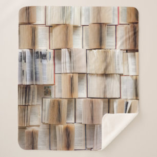 Couverture Sherpa Livre de livres muraux mur décoratif