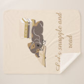 Couverture Sherpa Livres de lecture de chien livre cosy thème (Devant (Horizontal))