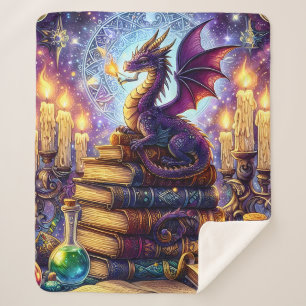 Couverture Sherpa Livres de sorcier de dragon mystique