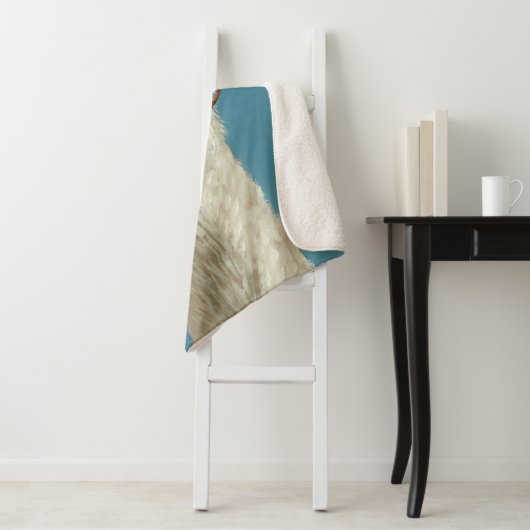 Couverture Sherpa Llama Spécifications - Lunettes rondes (En situation)