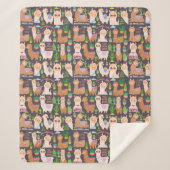 Couverture Sherpa Llamas (Devant)