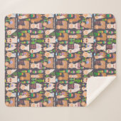 Couverture Sherpa Llamas (Devant (Horizontal))