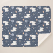 Couverture Sherpa Llamas Sherpa Blanket (Devant (Horizontal))