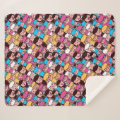 Couverture Sherpa Llamas Sherpa Blanket (Devant (Horizontal))