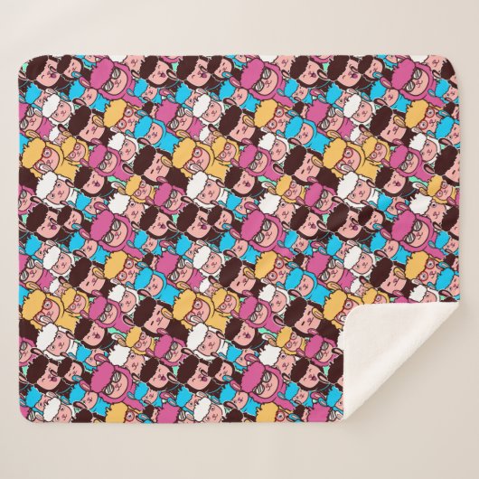 Couverture Sherpa Llamas Sherpa Blanket (Devant (Horizontal))