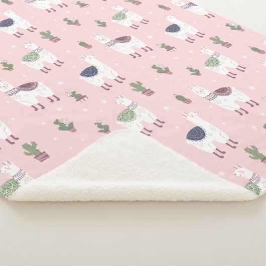 Couverture Sherpa Llamas Sherpa Blanket (3/4)
