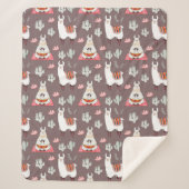 Couverture Sherpa Llamas Sherpa Blanket (Devant)
