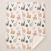 Couverture Sherpa Llamas Sherpa Blanket (Devant)