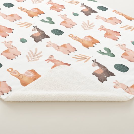 Couverture Sherpa Llamas Sherpa Blanket (3/4)