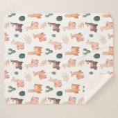 Couverture Sherpa Llamas Sherpa Blanket (Devant (Horizontal))