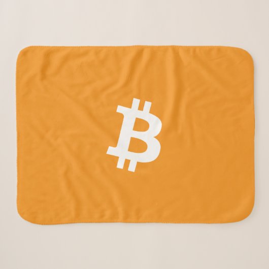 Couverture Sherpa Logo Bitcoin Cryptomonnaie (Devant (Horizontal))