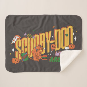 Couverture Sherpa Logo de friandise d'Halloween de Scooby-Doo
