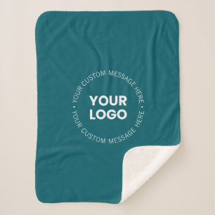 Couverture Sherpa Logo de l'entreprise minimaliste moderne Turquoi