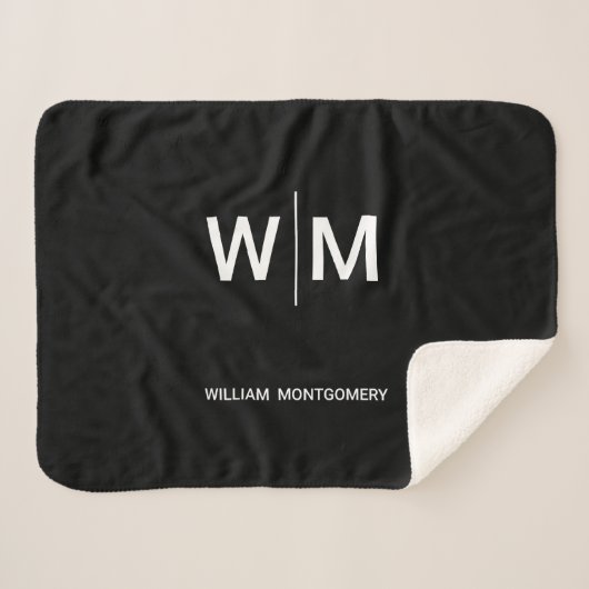 Couverture Sherpa Logo de marque noire | Entreprise (Devant (Horizontal))