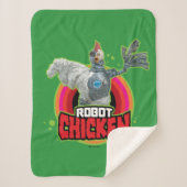 Couverture Sherpa Logo de Robot Chicken Character (Devant)