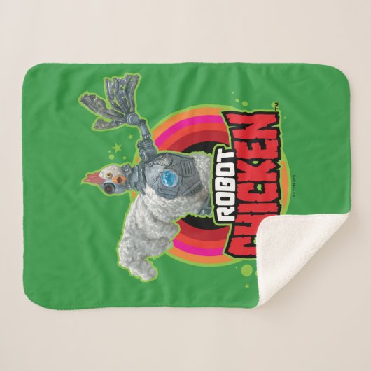 Couverture Sherpa Logo de Robot Chicken Character (Devant (Horizontal))