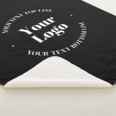 Couverture Sherpa Logo d'entreprise et Modèle de texte personnalisab (3/4)