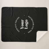 Couverture Sherpa Logo d'entreprise et Modèle de texte personnalisab (Devant (Horizontal))