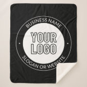 Couverture Sherpa Logo d'entreprise ou Modèle de texte de conception (Devant)