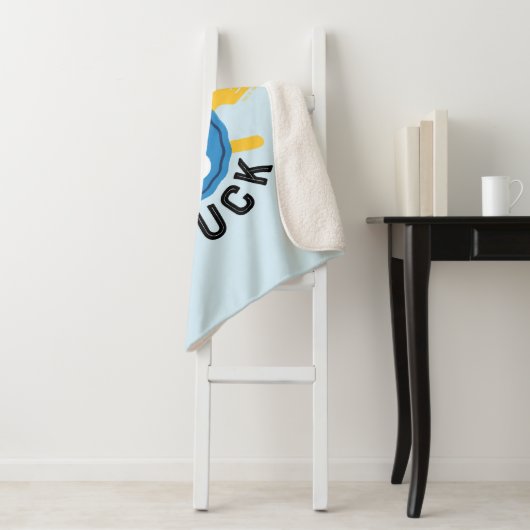 Couverture Sherpa Logo du camion fourré de Cookie Monster (En situation)