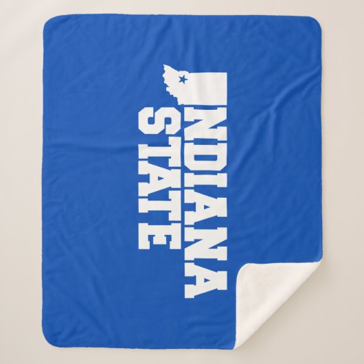 Couverture Sherpa Logo Indiana State (Devant)
