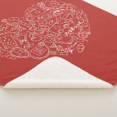 Couverture Sherpa Logo médial tiré par la main de griffonnage (3/4)