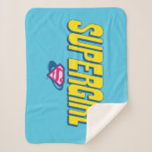 Couverture Sherpa Logo Pop Supergirl (Devant)