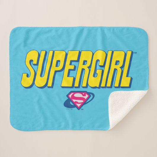 Couverture Sherpa Logo Pop Supergirl (Devant (Horizontal))