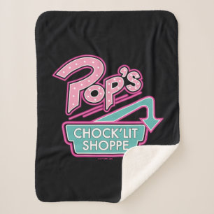Couverture Sherpa Logo rose du magasin Chock'Lit de Pop