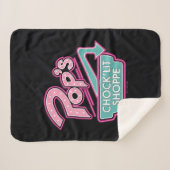 Couverture Sherpa Logo rose du magasin Chock'Lit de Pop (Devant (Horizontal))