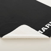 Couverture Sherpa Logo USMC - Blanc (3/4)