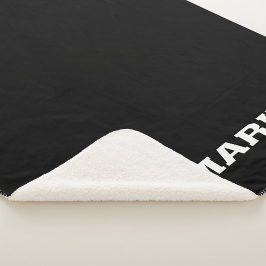 Couverture Sherpa Logo USMC - Blanc (3/4)