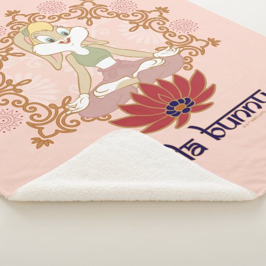 Couverture Sherpa Lola Bunny Yoga Lotus Pose (3/4)