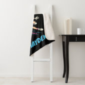 Couverture Sherpa Lola Buny "SUISSE !" Basketball Dunk (En situation)