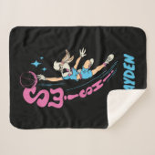 Couverture Sherpa Lola Buny "SUISSE !" Basketball Dunk (Devant (Horizontal))