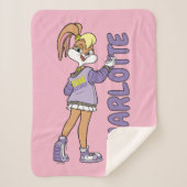 Couverture Sherpa Lola TUNE SQUAD™ Varsity Heart (Devant)